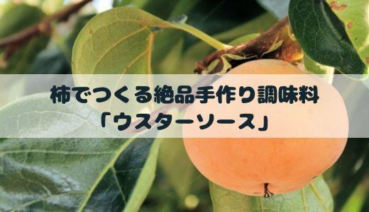 柿でつくるお砂糖ゼロのウスターソース